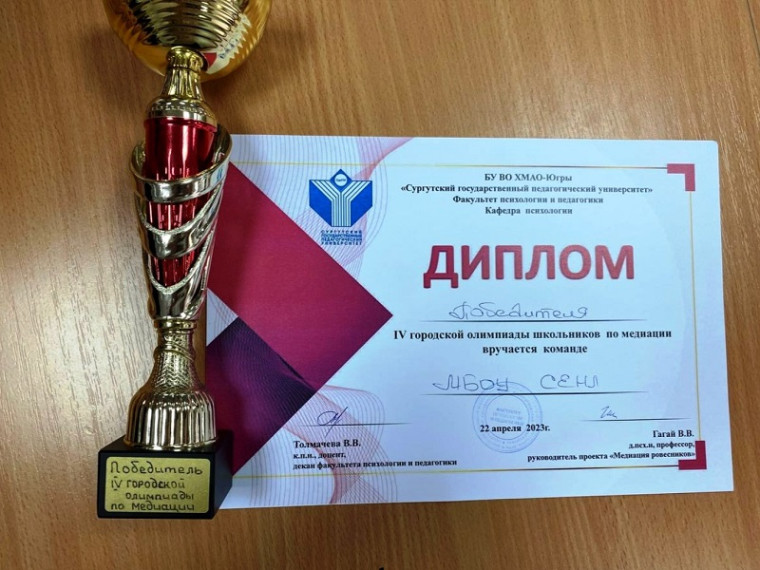 Лицеисты стали победителями IV городской Олимпиады по школьной медиации.